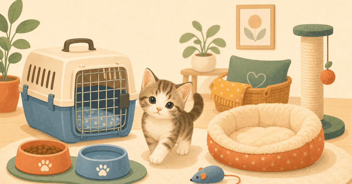 子猫を迎える準備チェックリスト｜そろえる物と初日の過ごし方