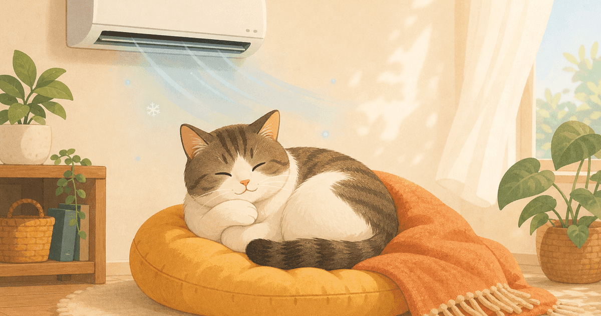 猫のクーラー病に注意｜冷房の冷やしすぎで起こる下痢・食欲不振と対策