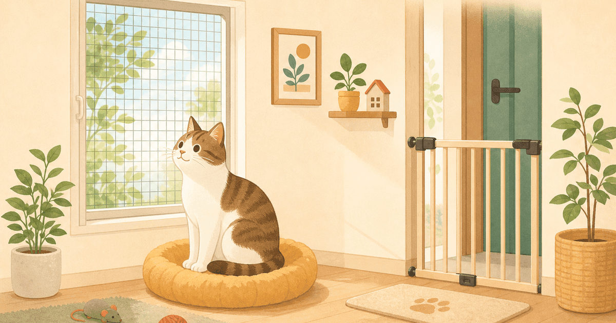 猫の脱走防止対策｜玄関・窓・ベランダの危険と迷子札・マイクロチップ