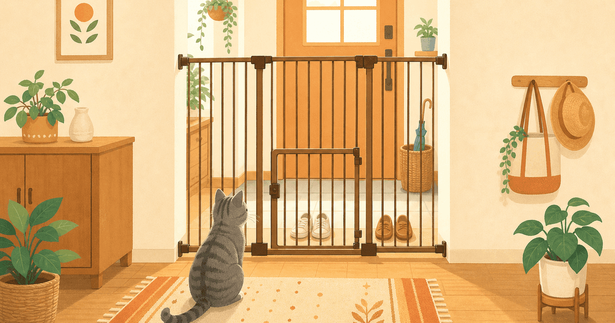 猫の脱走防止柵・ペットゲートの選び方比較｜高さ・すき間・よじ登り対策で選ぶ