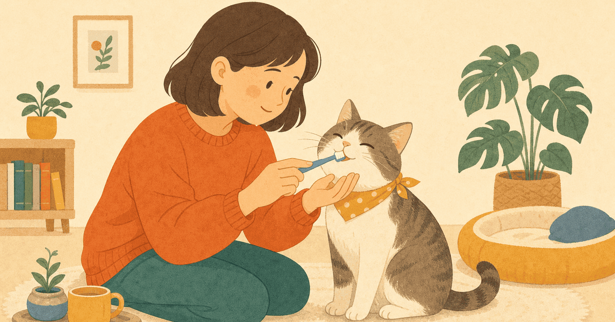 猫の歯みがき・口腔ケアの始め方｜歯周病を防ぐ頻度・やり方・慣らし方