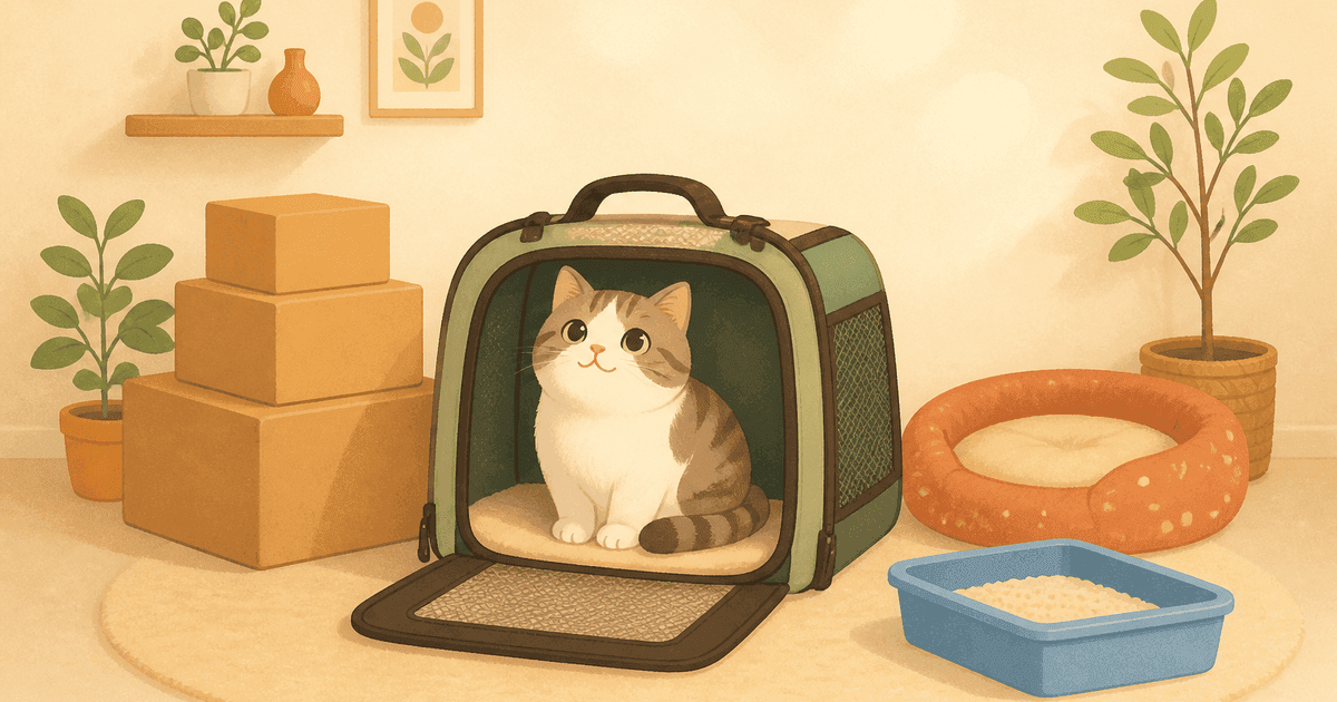 猫との引っ越し完全ガイド｜1か月前の準備から当日の脱走対策、新居での慣らし方まで