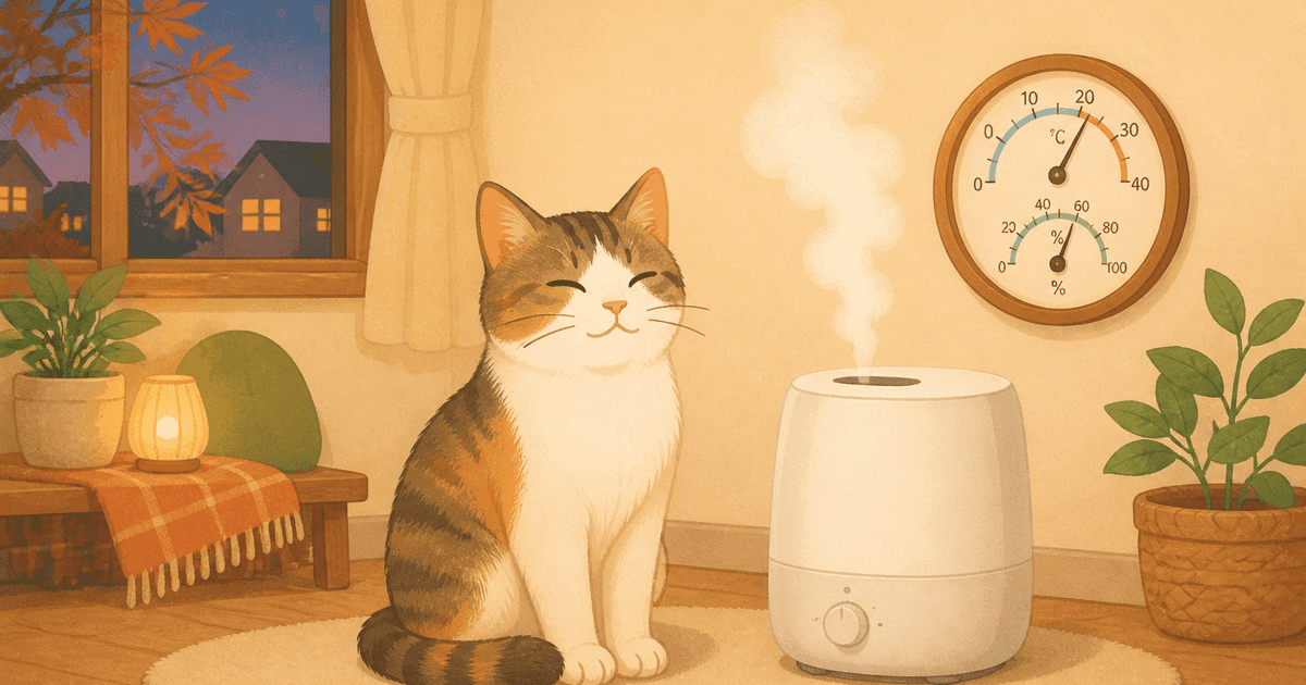 猫がいる部屋の加湿器の選び方比較|気化式・スチーム式・超音波式・ハイブリッド式の違いと注意点