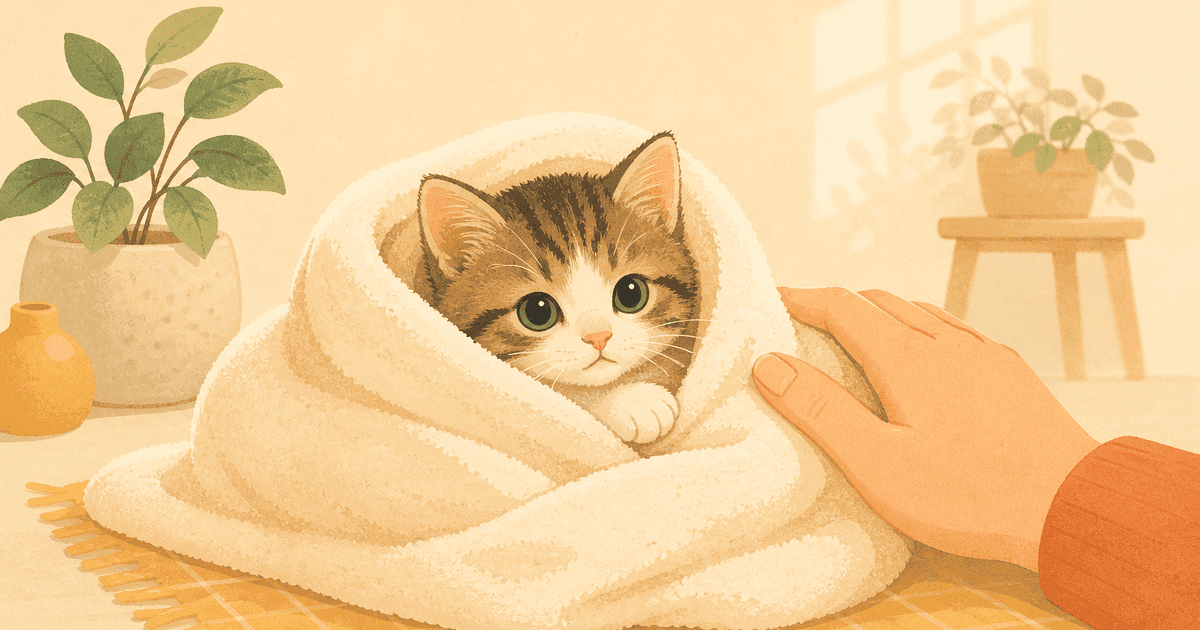 夏に子猫を保護したら｜拾ったときの最初の対応と迎える準備