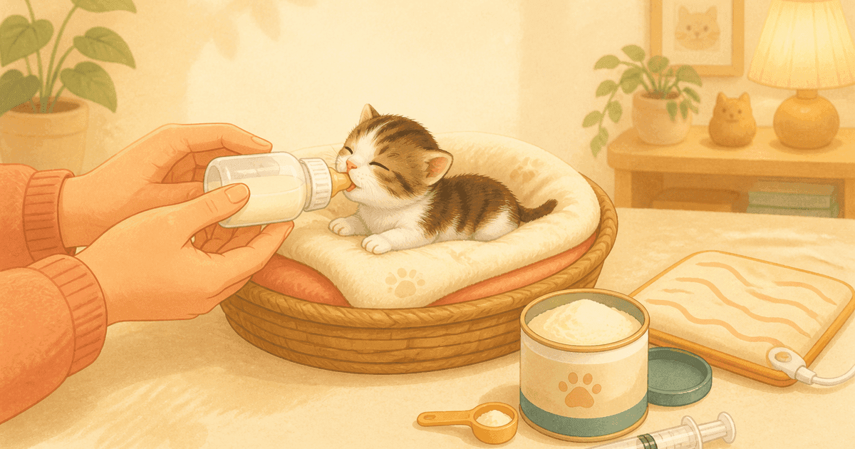 子猫用ミルクと哺乳グッズの選び方比較｜粉と液体・哺乳瓶とシリンジ・保温グッズ