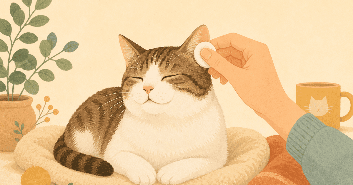猫の耳掃除は必要？正しい頻度・やり方と受診の目安
