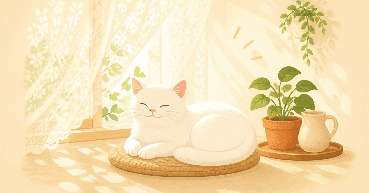 猫と夏の紫外線対策｜日光皮膚炎・扁平上皮癌を防ぐ耳先・鼻のケアと窓辺の工夫