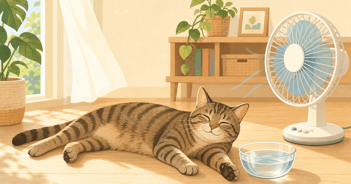 猫の夏バテとは？熱中症との違いと食欲不振・元気消失のサイン、家庭でできるケアと受診の目安