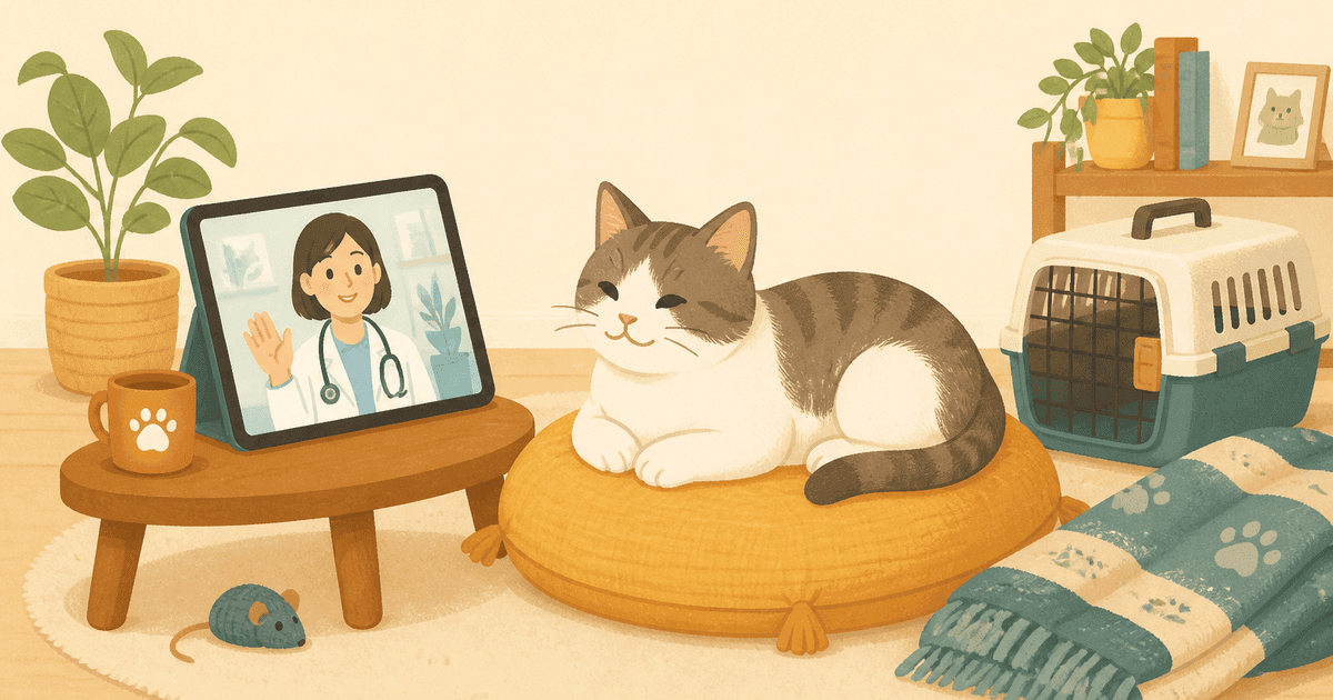 猫のオンライン診療と往診の使いどころ｜国の指針から読む「画面越しで済むこと・病院でないとできないこと」