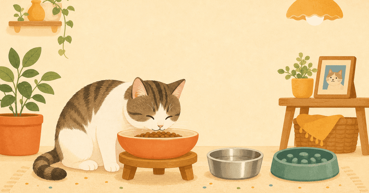 猫の食器・フードボウルの選び方比較｜ひげ疲れ・高さ・素材で食べやすさが変わる