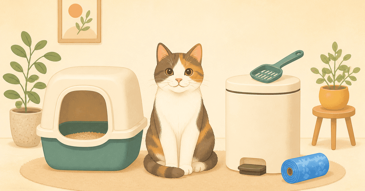 猫のトイレまわりのゴミ箱・防臭グッズの選び方比較｜密閉ペール・防臭袋・ペダル式を中立比較