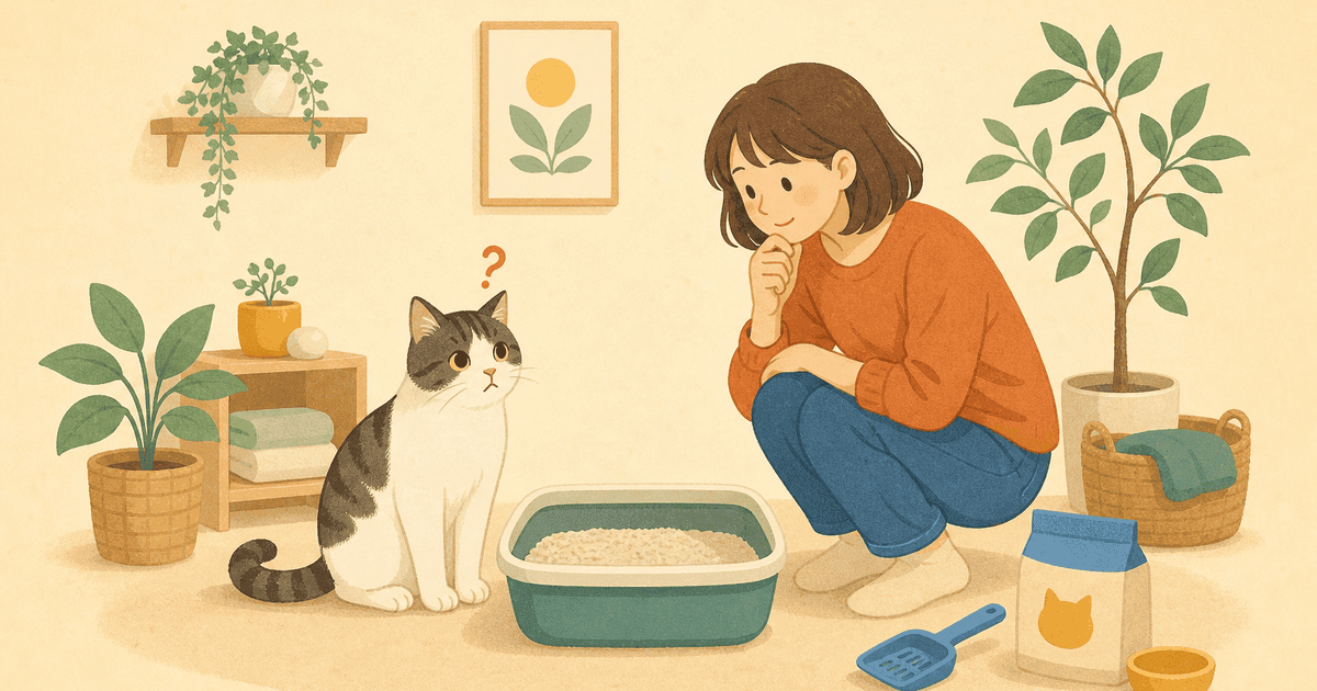 猫がトイレを失敗する原因と対策｜環境の見直しと粗相への向き合い方