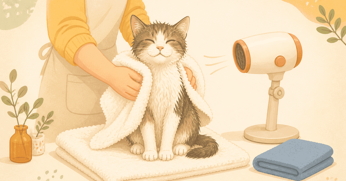 猫を乾かす道具の選び方比較|ペット用ドライヤー・ドライルーム・速乾タオルを中立比較