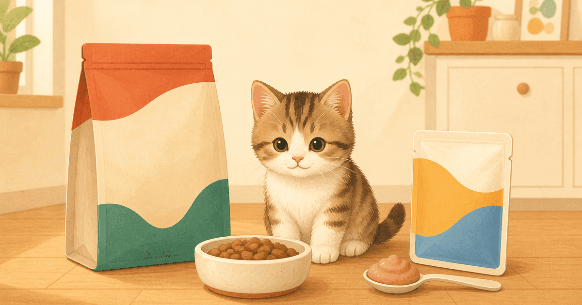 子猫用キャットフードの選び方とタイプ別比較|成長期の総合栄養食を5つの軸で見分ける
