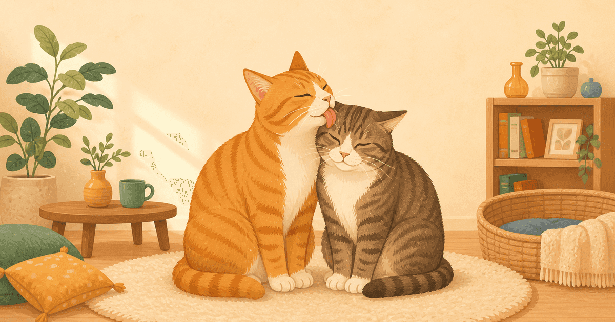 猫同士のなめ合いは「仲良し」とは限らない|2026年の研究が示した2つの文脈と多頭飼いの見立て方