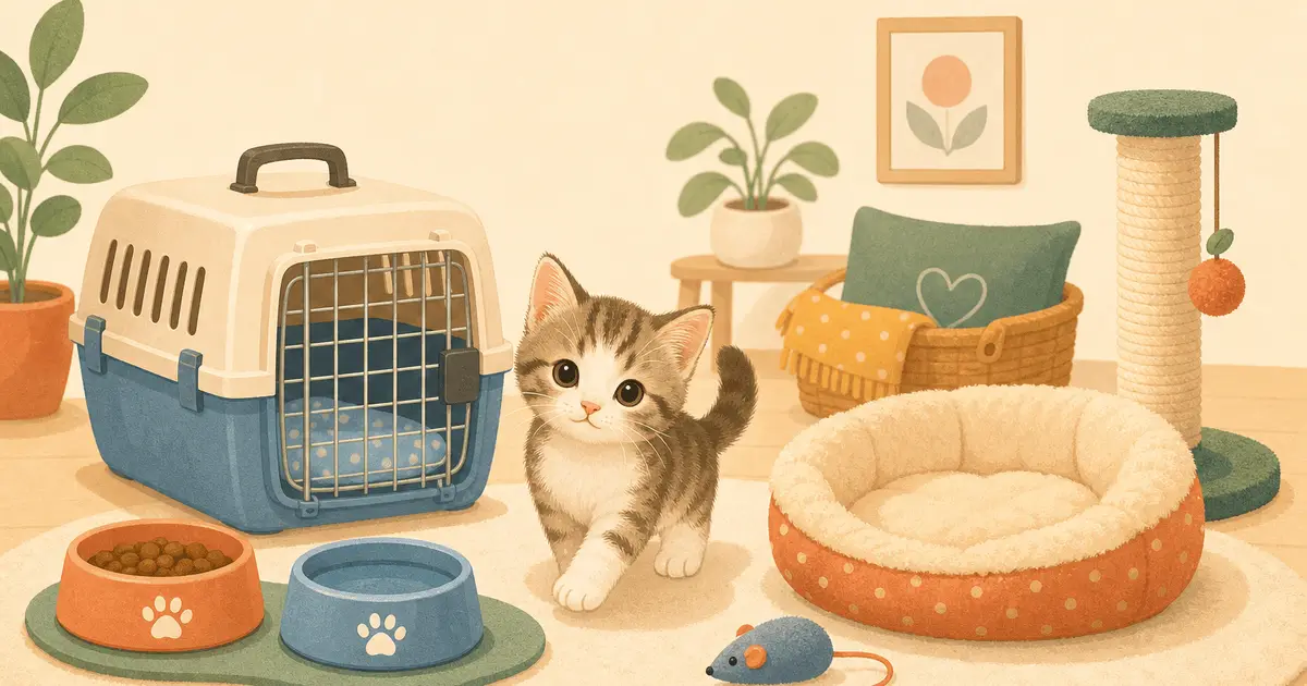 子猫を迎える準備チェックリスト｜そろえる物と初日の過ごし方