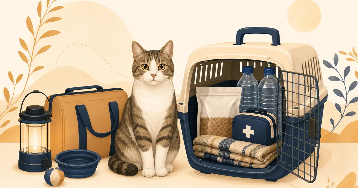猫の防災・同行避難の備え｜地震・台風に慌てないための平時の準備