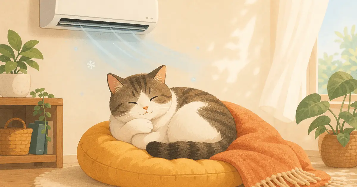 猫のクーラー病に注意｜冷房の冷やしすぎで起こる下痢・食欲不振と対策