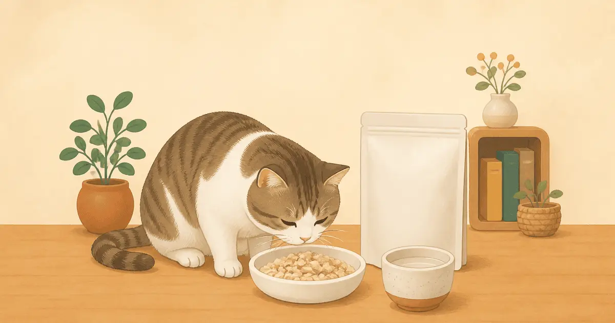 猫のフリーズドライ・エアドライフードの選び方比較｜総合栄養食か一般食かの見分け方・水で戻す・生食由来の衛生・1日あたりのコスト