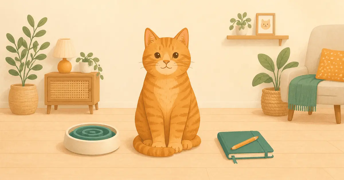 猫が吐く原因の切り分け方｜吐いたものの色・回数・タイミングで見る様子見の範囲と受診・救急のサイン