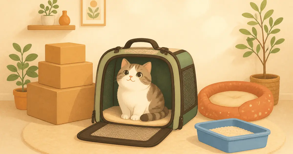 猫との引っ越し完全ガイド｜1か月前の準備から当日の脱走対策、新居での慣らし方まで