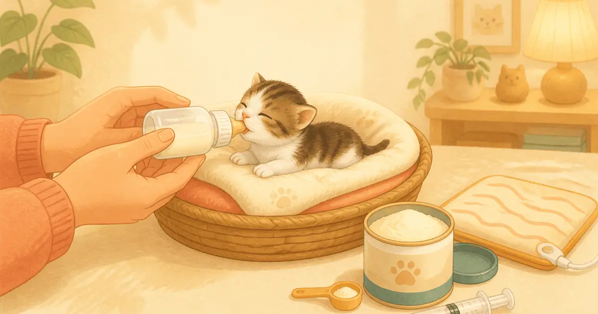 子猫用ミルクと哺乳グッズの選び方比較｜粉と液体・哺乳瓶とシリンジ・保温グッズ