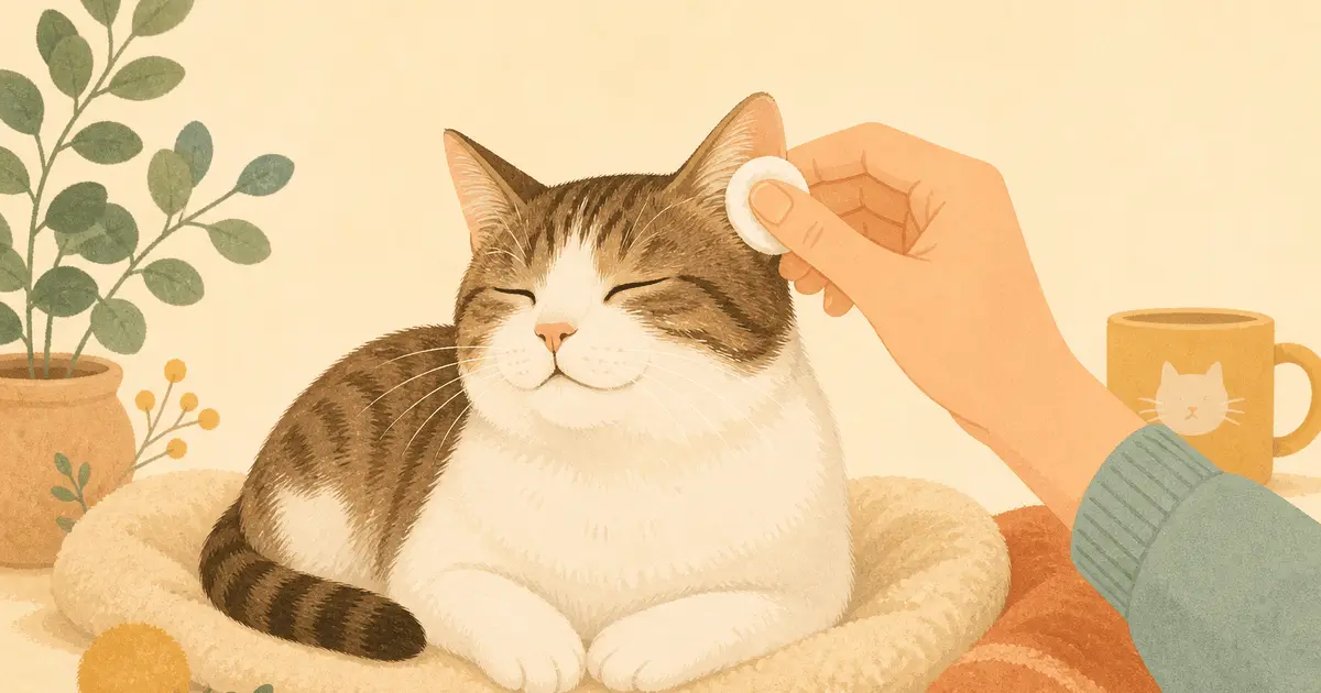 猫の耳掃除は必要？正しい頻度・やり方と受診の目安