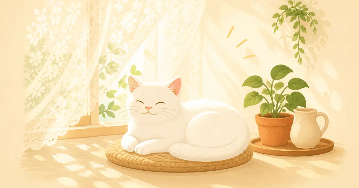 猫と夏の紫外線対策｜日光皮膚炎・扁平上皮癌を防ぐ耳先・鼻のケアと窓辺の工夫