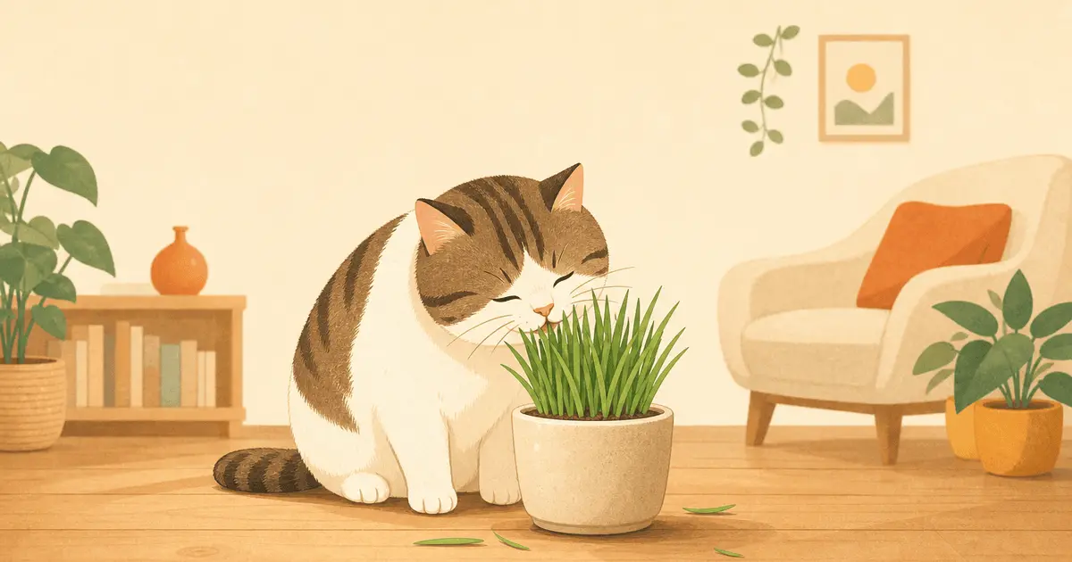 猫草は本当に必要？メリット・デメリットと正しい与え方・注意点