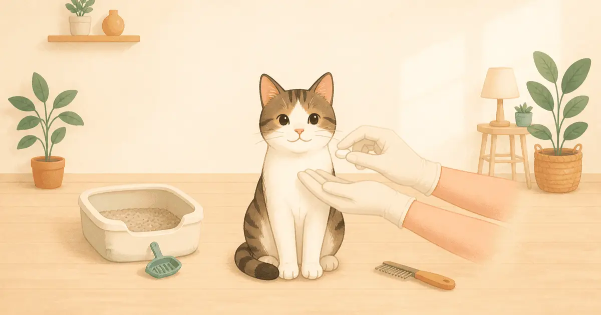 猫のお腹の虫（回虫・条虫）とは？便やお尻に虫がいたときの対応と駆虫の目安