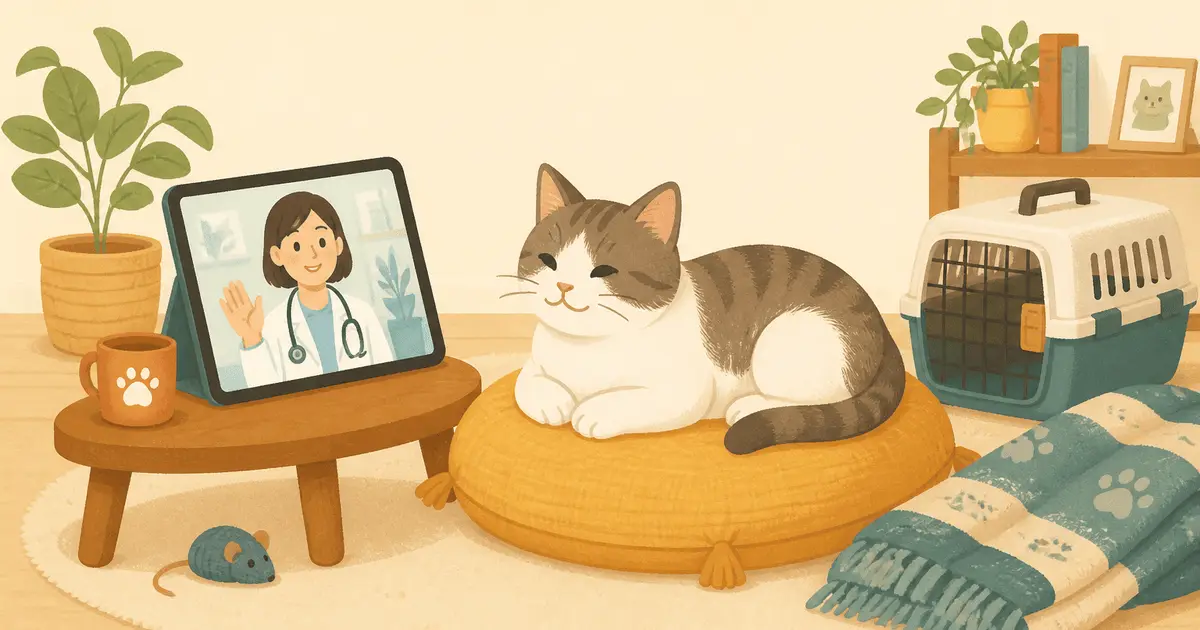 猫のオンライン診療と往診の使いどころ｜国の指針から読む「画面越しで済むこと・病院でないとできないこと」
