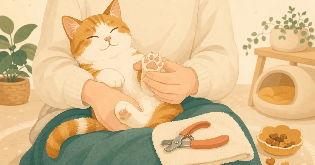 猫の爪切りのコツと頻度｜嫌がる猫への進め方と深爪・出血時の対処